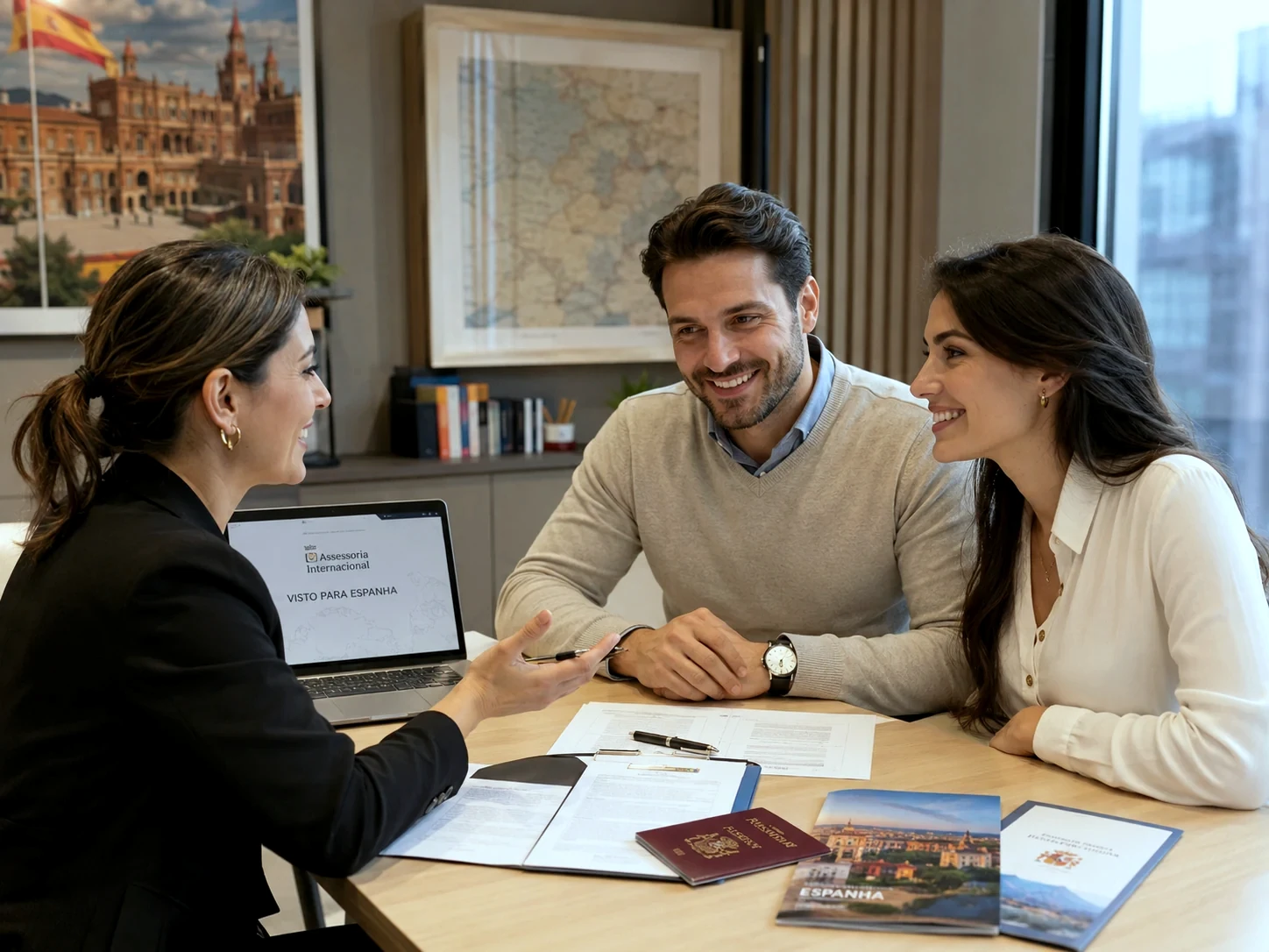 Atendimento de consultoria para imigração para Espanha